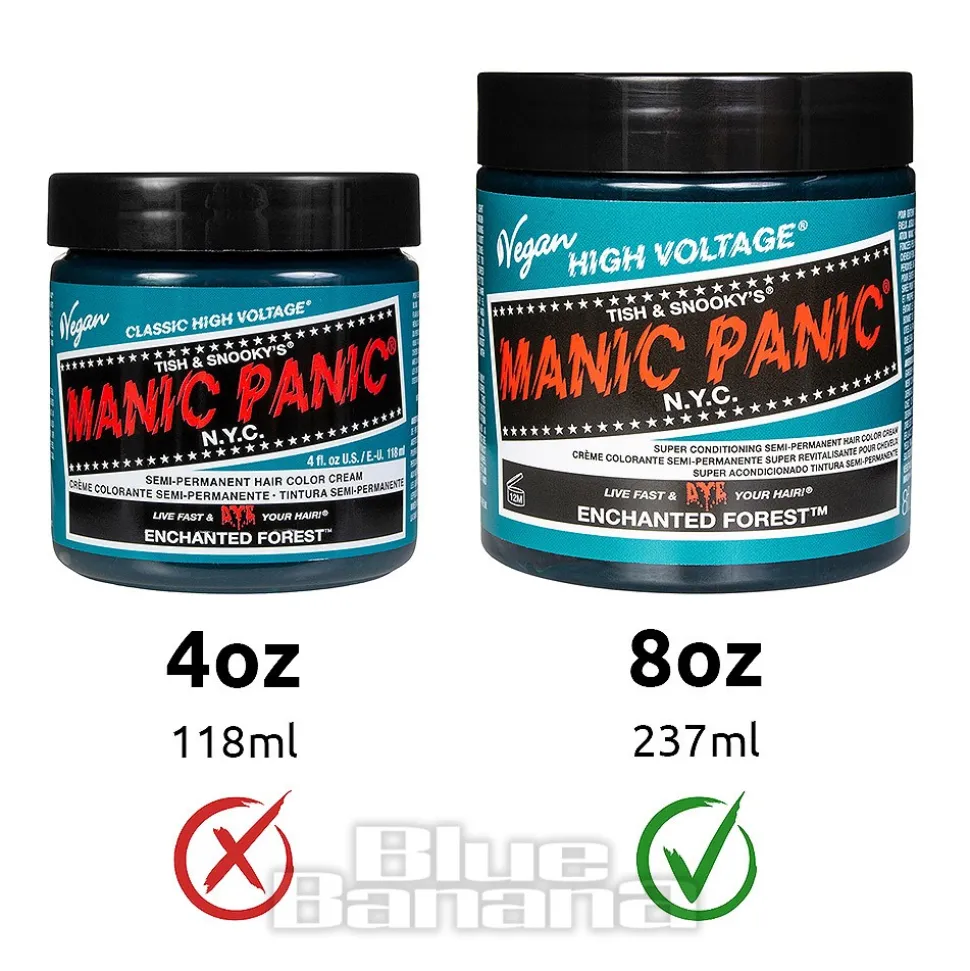 Manic Panic 8oz High Voltage Classic Cream Formula Colour Hair Dye (Enchanted Forest)