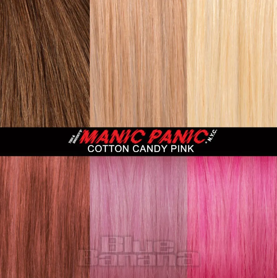 Manic Panic 8oz High Voltage Classic Cream Formula Colour Hair Dye (Cotton Candy Pink)