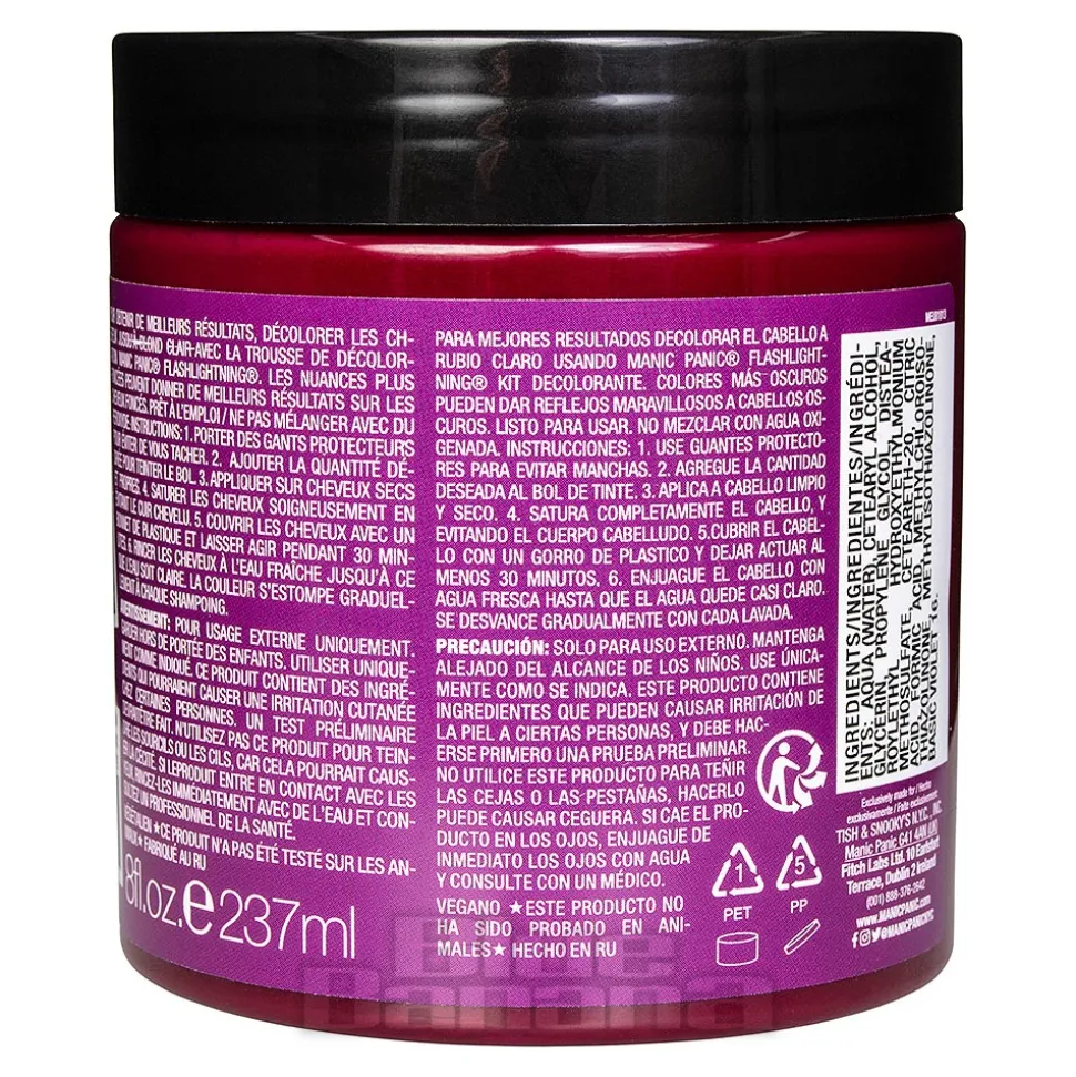 Manic Panic 8oz High Voltage Classic Cream Formula Colour Hair Dye (Fuschia Shock)