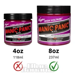 Manic Panic 8oz High Voltage Classic Cream Formula Colour Hair Dye (Fuschia Shock)
