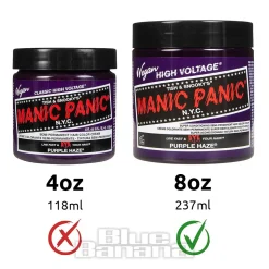 Manic Panic 8oz High Voltage Classic Cream Formula Colour Hair Dye (Purple Haze)