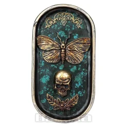 Nemesis Now Death's Head Incense Holder (Blue)