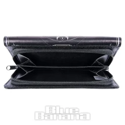 Nemesis Now Death's Head Moth Embossed Gothic Purse (Black)
