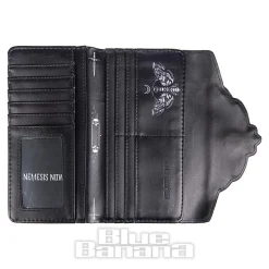 Nemesis Now Death's Head Moth Embossed Gothic Purse (Black)