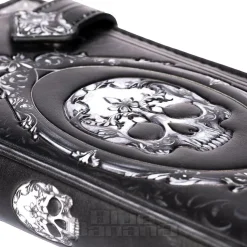 Nemesis Now Gothic Baroque Skull Embossed Purse (Black)