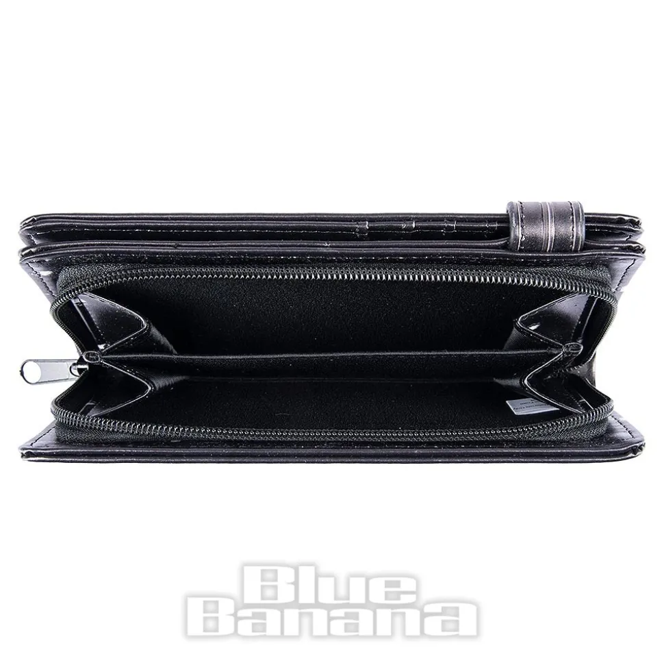 Nemesis Now Gothic Baroque Skull Embossed Purse (Black)