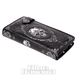 Nemesis Now Gothic Baroque Skull Embossed Purse (Black)