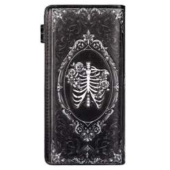 Nemesis Now Gothic Baroque Skull Embossed Purse (Black)