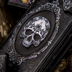 Nemesis Now Gothic Baroque Skull Embossed Purse (Black)