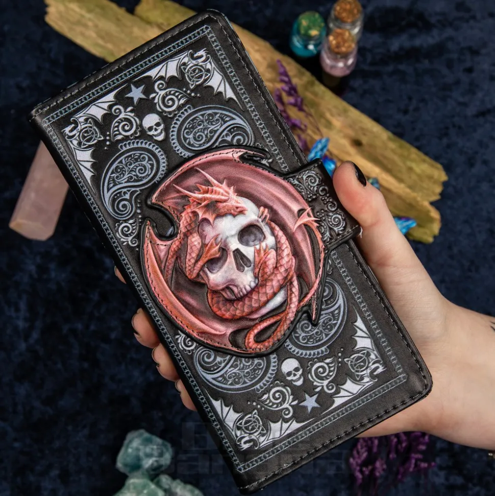 Nemesis Now Skull & Dragon Embrace Embossed Purse