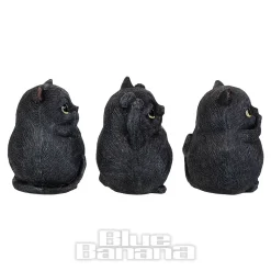 Nemesis Now Three Wise Fat Cats Figurine (8.5cm)