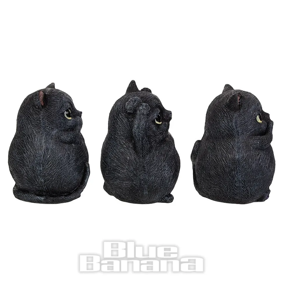 Nemesis Now Three Wise Fat Cats Figurine (8.5cm)