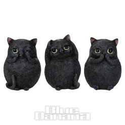 Nemesis Now Three Wise Fat Cats Figurine (8.5cm)