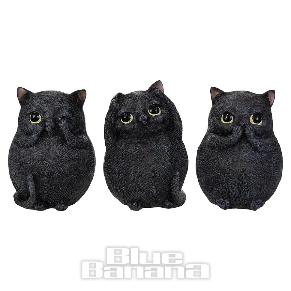 Nemesis Now Three Wise Fat Cats Figurine (8.5cm)