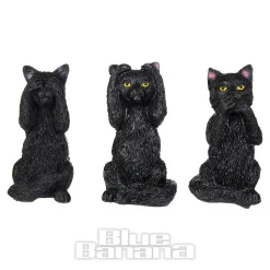 Nemesis Now 3 Wise Felines Figurines (8.5cm)