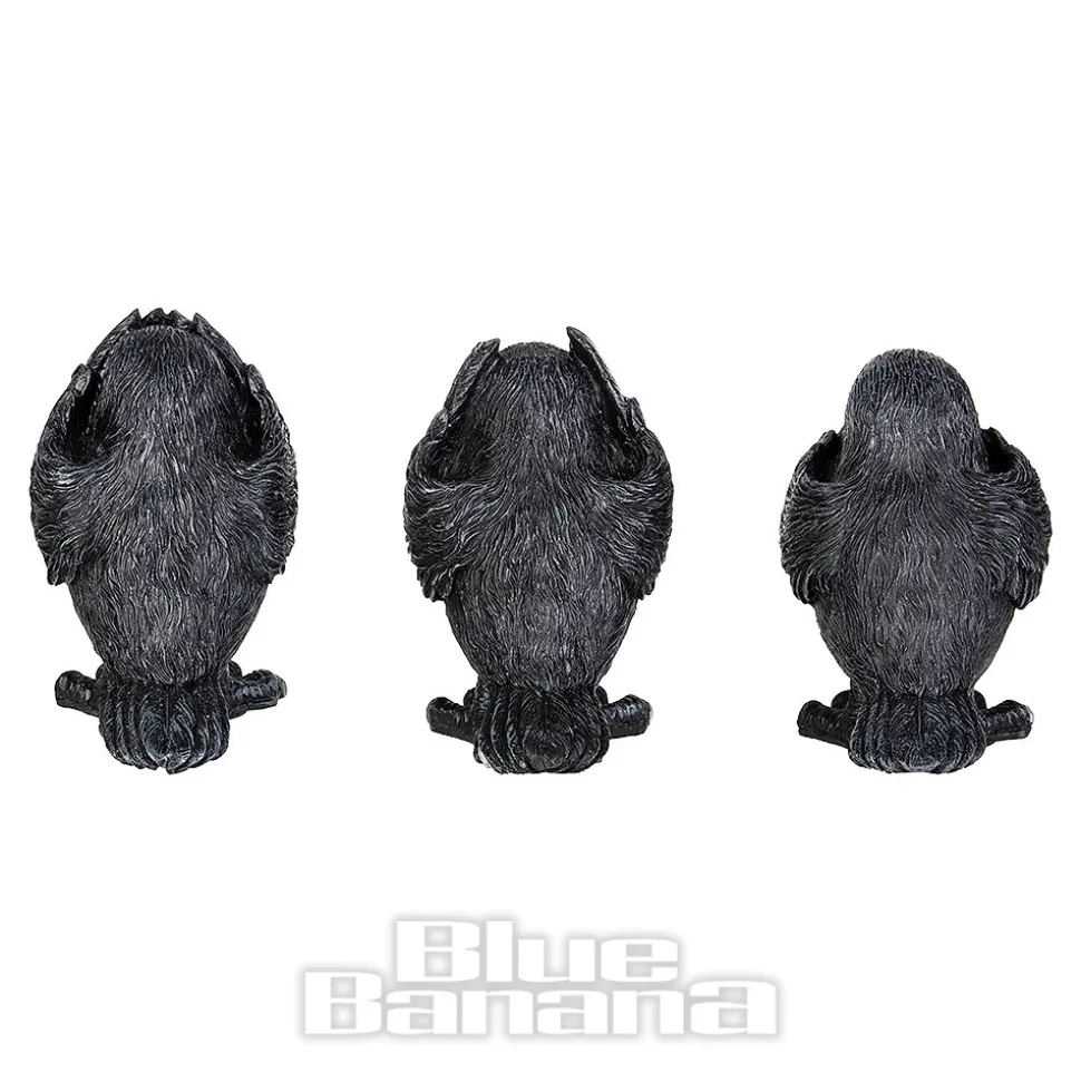 Nemesis Now 3 Wise Ravens Figurines (8.7 CM)