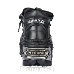 New Rock M-106 C4 Laces Shoe (Black)