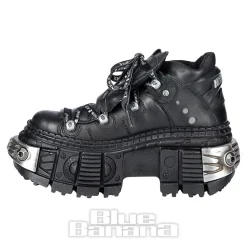 New Rock M-106 C4 Laces Shoe (Black)