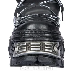 New Rock M-106 C4 Laces Shoe (Black)
