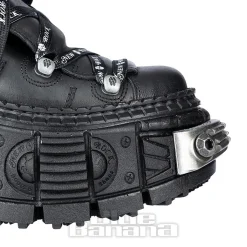 New Rock M-106 C4 Laces Shoe (Black)