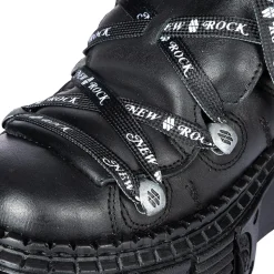 New Rock M-106 C4 Laces Shoe (Black)