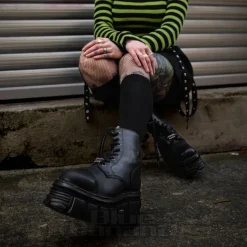 New Rock M.NEWMILI083-S21 Core Boots (Black)