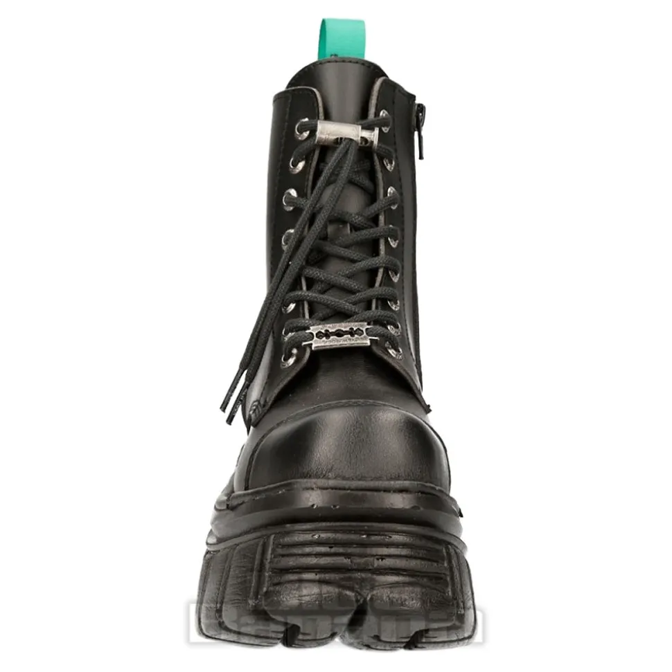 New Rock M-NEWMILI083-VS2 Vegan Military Boots (Black)