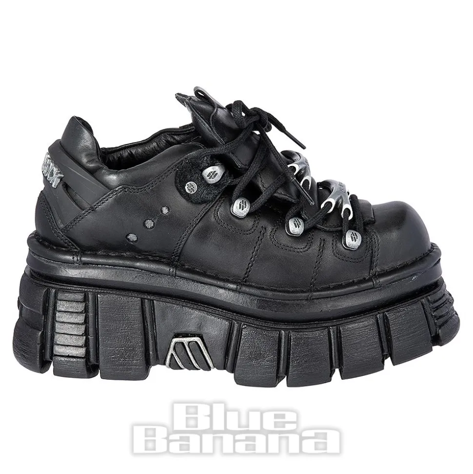New Rock M.120N-S17 Tower Platform Shoes (Black)