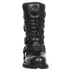 New Rock M.1473-S49 Comfort-Light Calf Boots (Black)