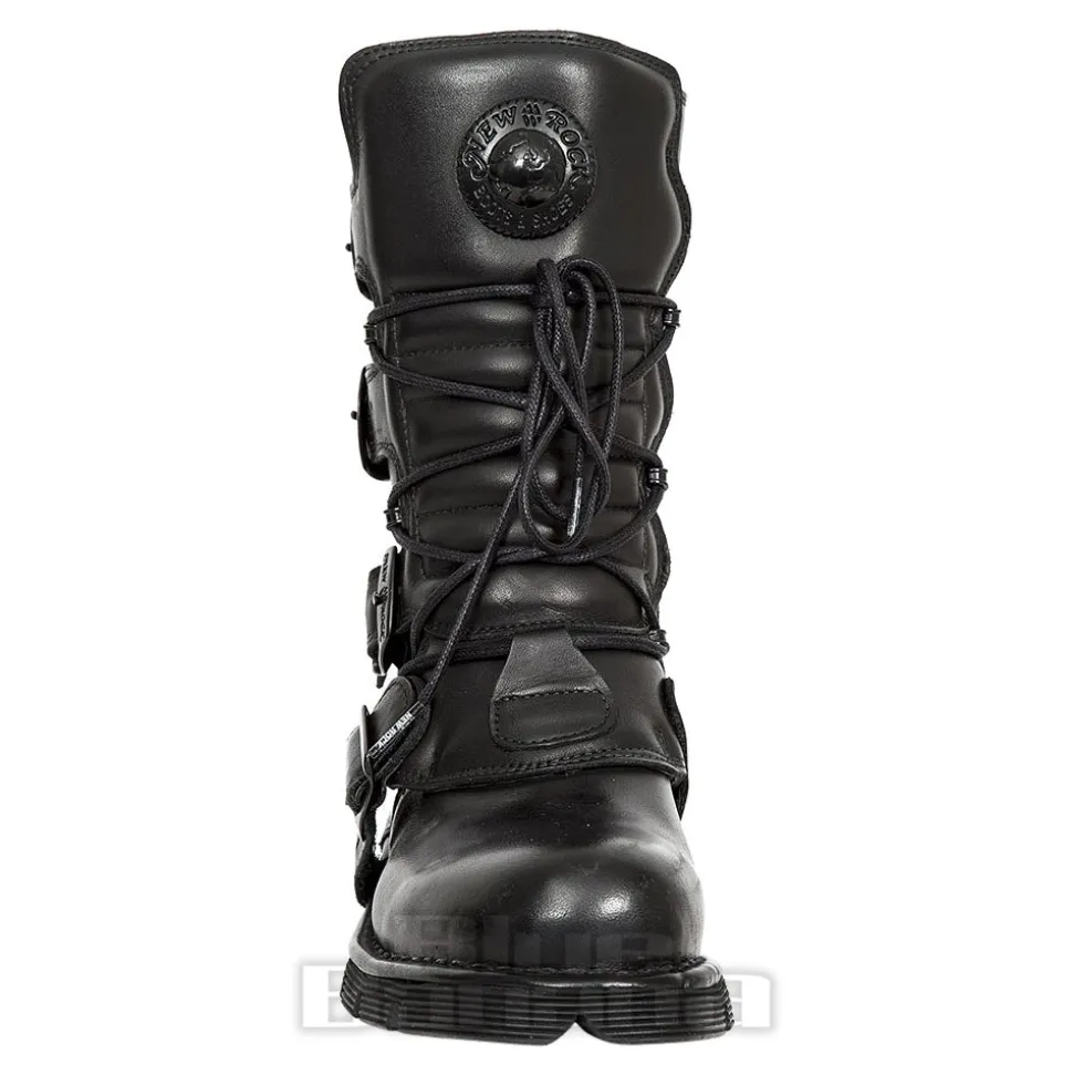 New Rock M.1473-S49 Comfort-Light Calf Boots (Black)