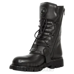 New Rock M.1473-S49 Comfort-Light Calf Boots (Black)