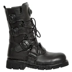 New Rock M.1473-S49 Comfort-Light Calf Boots (Black)