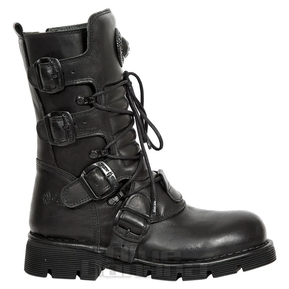 New Rock M.1473-S49 Comfort-Light Calf Boots (Black)