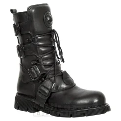 New Rock M.1473-S49 Comfort-Light Calf Boots (Black)