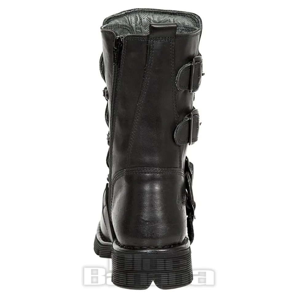New Rock M.1473-S49 Comfort-Light Calf Boots (Black)