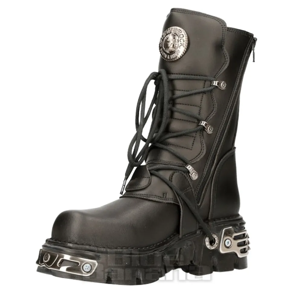 New Rock M.373-S7 Reactor Vegan Boots (Black)