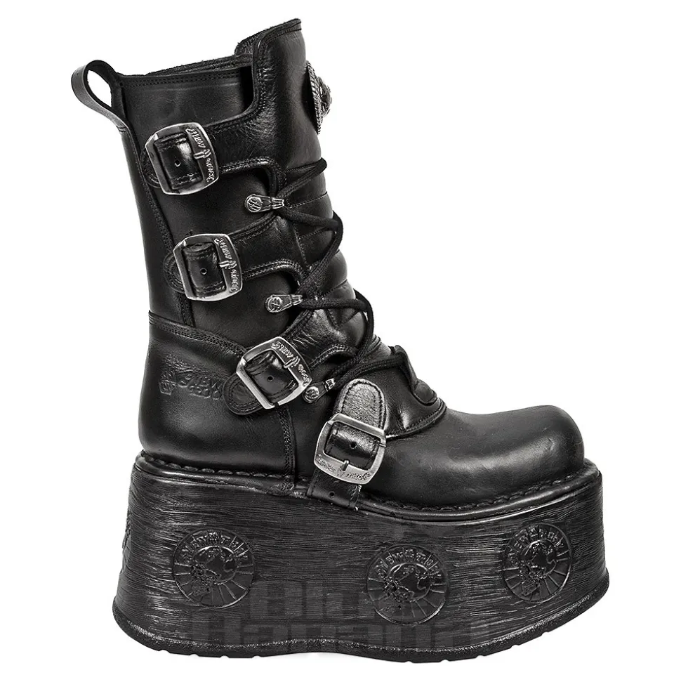 New Rock M.1473-S3 Space Platform Boots (Black)