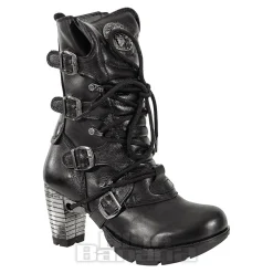 New Rock M.TR003-S1 Trail Heeled Boots (Black)