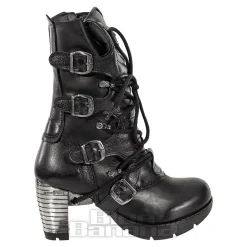 New Rock M.TR003-S1 Trail Heeled Boots (Black)