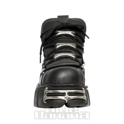 New Rock M-106-VS1 Vegan Ankle Boots (Black)