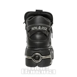 New Rock M-106-VS1 Vegan Ankle Boots (Black)