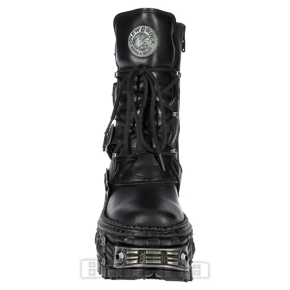 New Rock M.WALL1473-S11 Boots (Black)