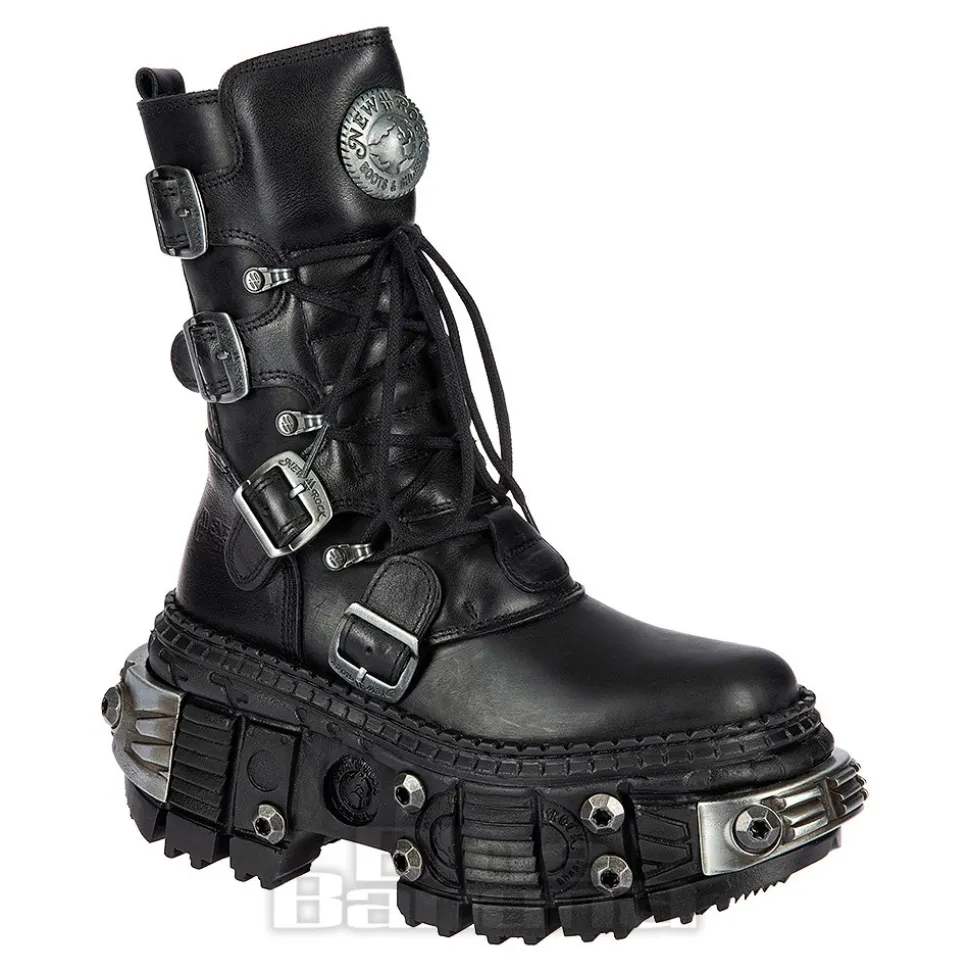 New Rock M.WALL1473-S11 Boots (Black)