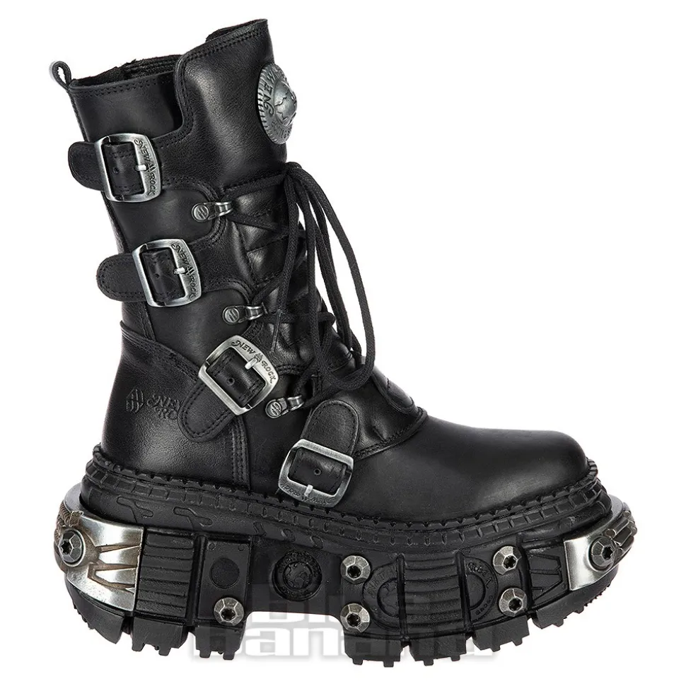 New Rock M.WALL1473-S11 Boots (Black)