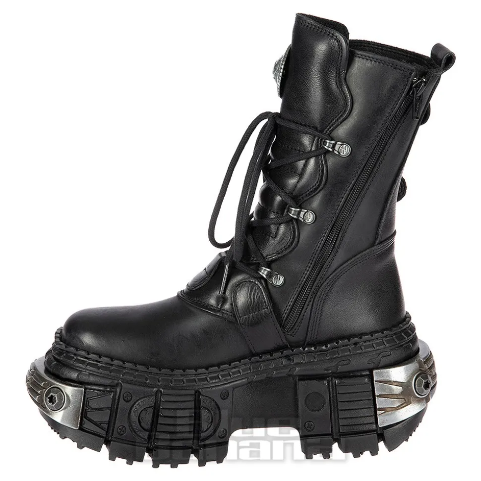 New Rock M.WALL1473-S11 Boots (Black)