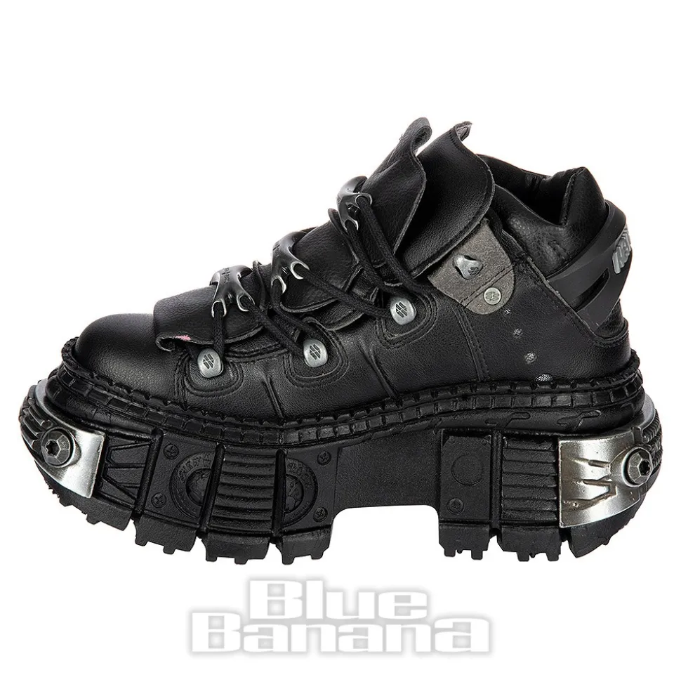 New Rock M-WALL106-V17 Vegan Shoes (Black)