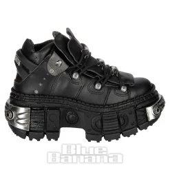 New Rock M-WALL106-V17 Vegan Shoes (Black)