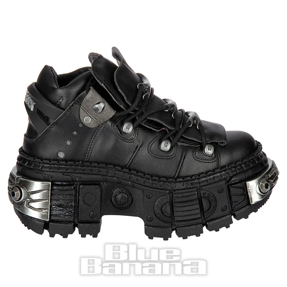 New Rock M-WALL106-V17 Vegan Shoes (Black)