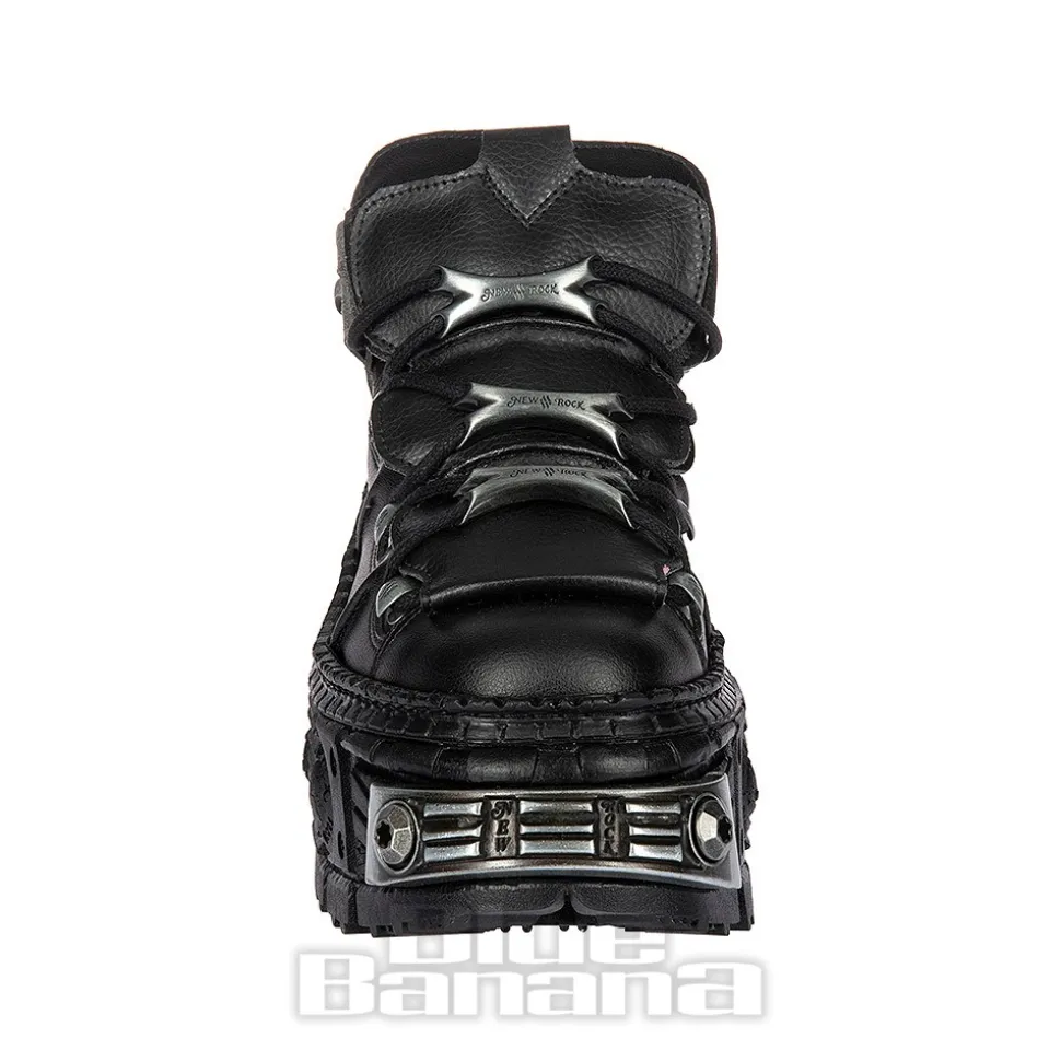 New Rock M-WALL106-V17 Vegan Shoes (Black)