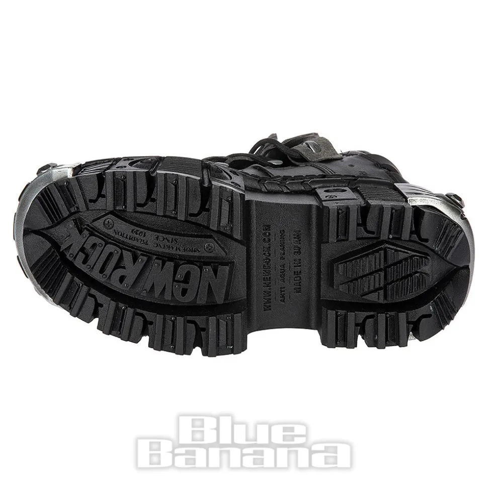 New Rock M-WALL106-V17 Vegan Shoes (Black)